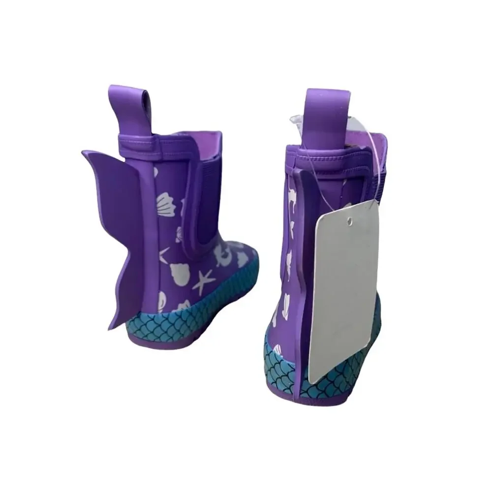 Tucker‎ + Tate Kids' Mermaid Color Change Rain Boot in Purple Multi 8M NEW